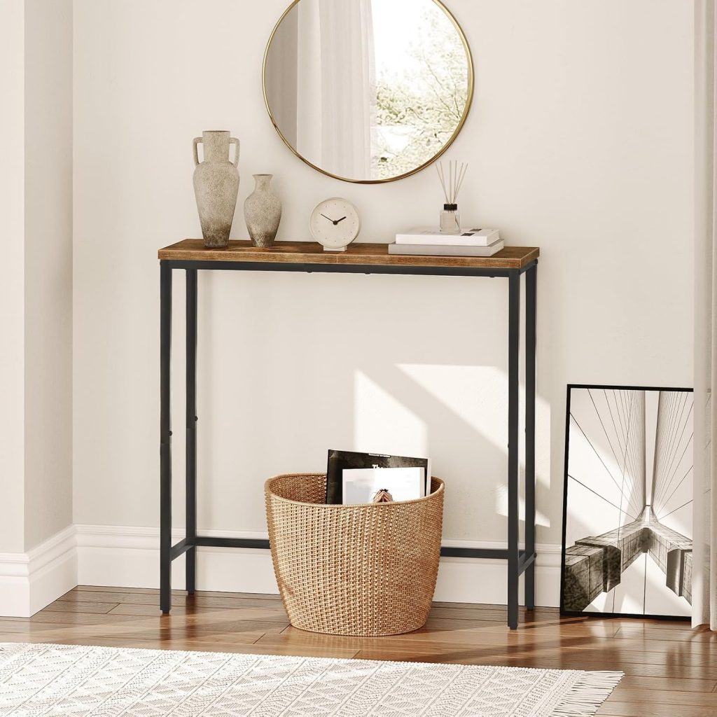 27 Small Console Table Ideas Perfect for Tiny Spaces Narrow entryway console table