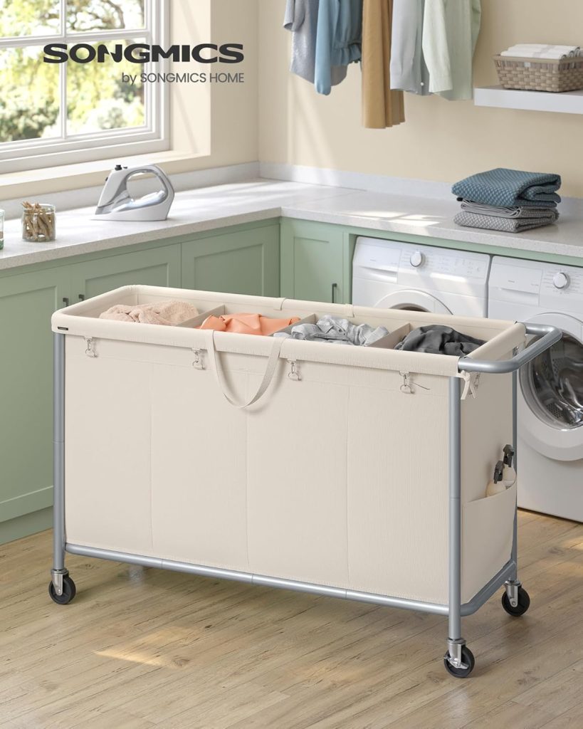 19 Hidden Laundry Hamper Ideas for Clutter-Free Homes multi compartment laundry hamper