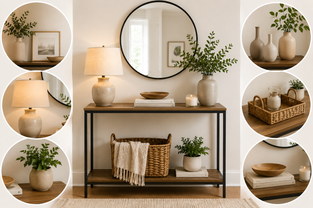 27 Small Console Table Ideas Perfect for Tiny Spaces how to style a console table