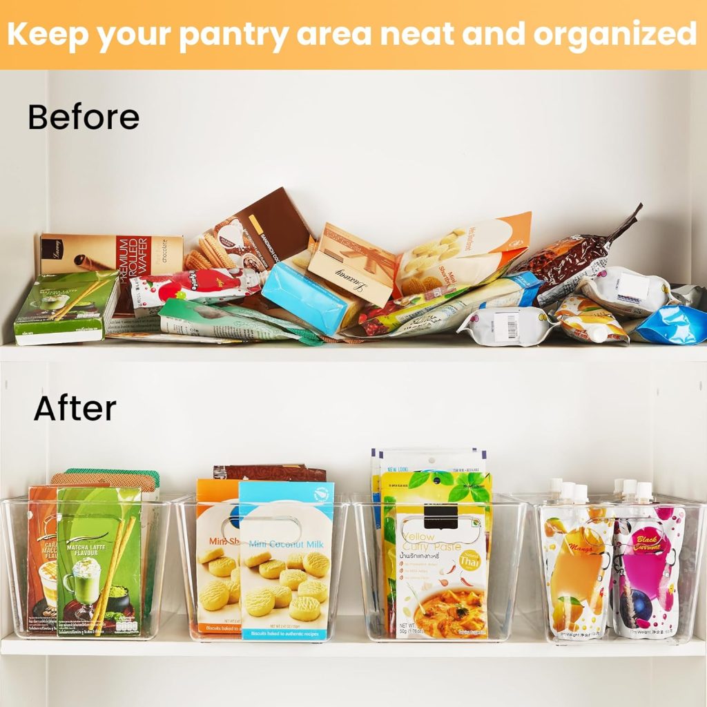 clear acrylic storage bins