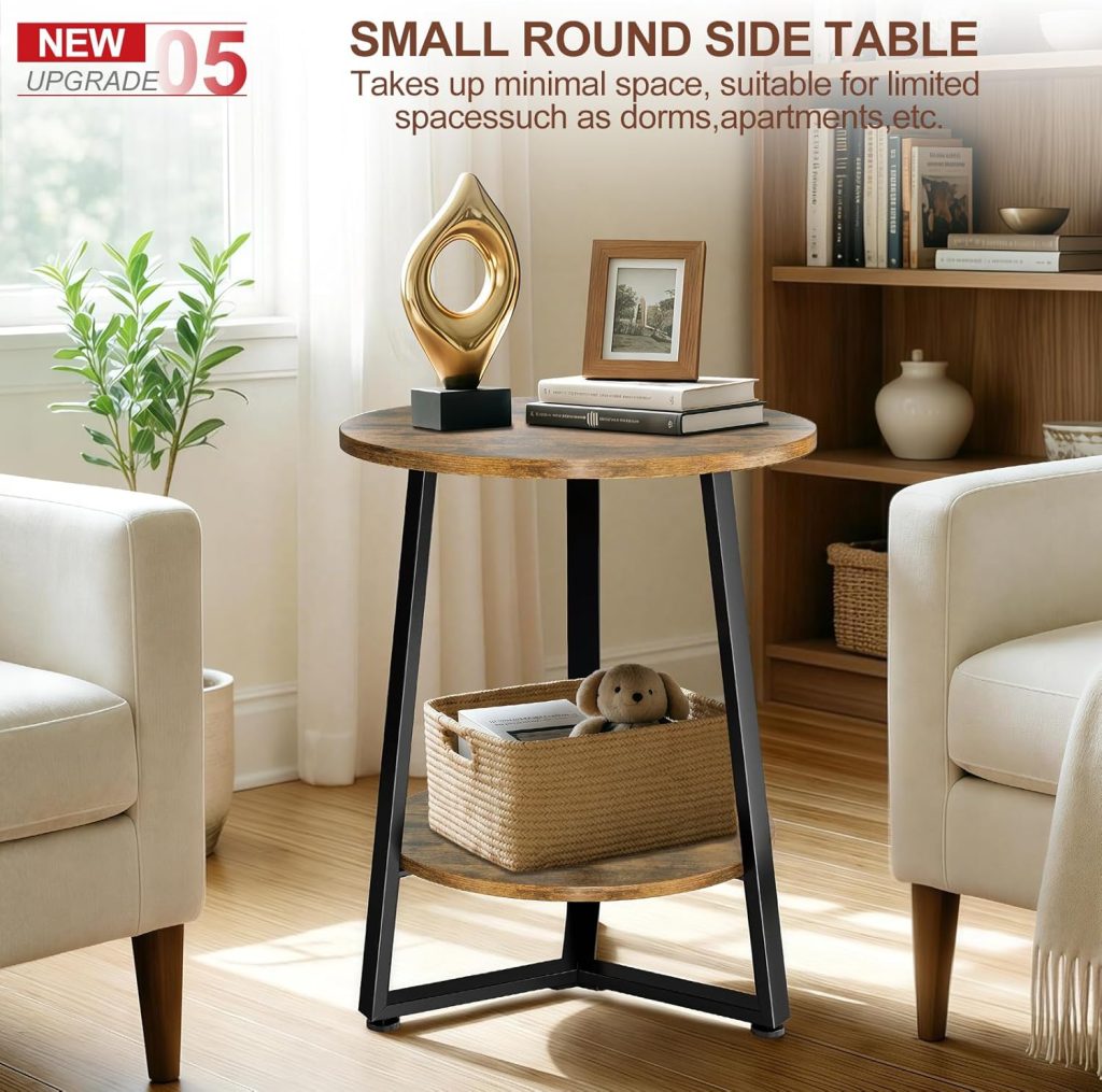 small round side table