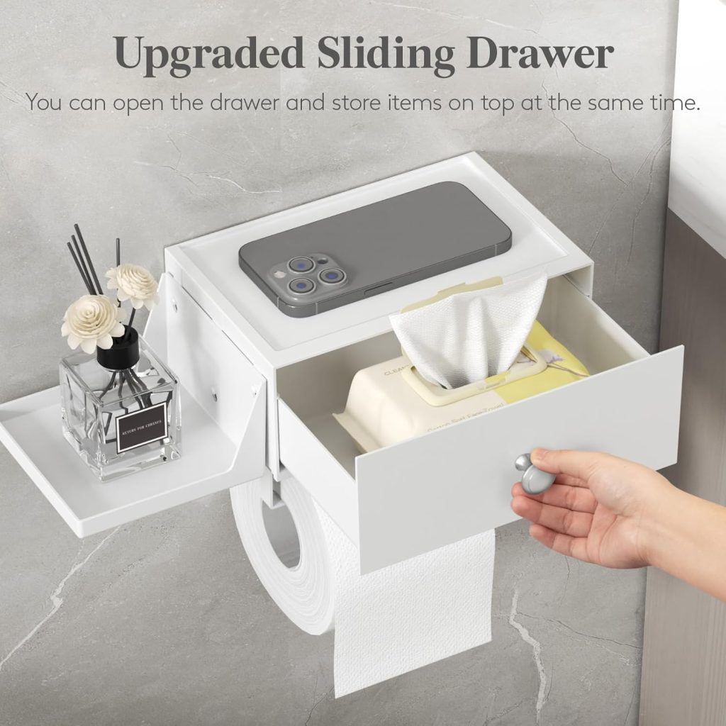 adhesive bathroom storage drawers