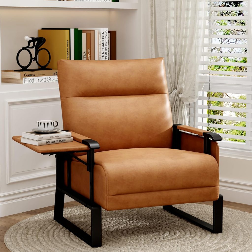 leather club chair for readin nook