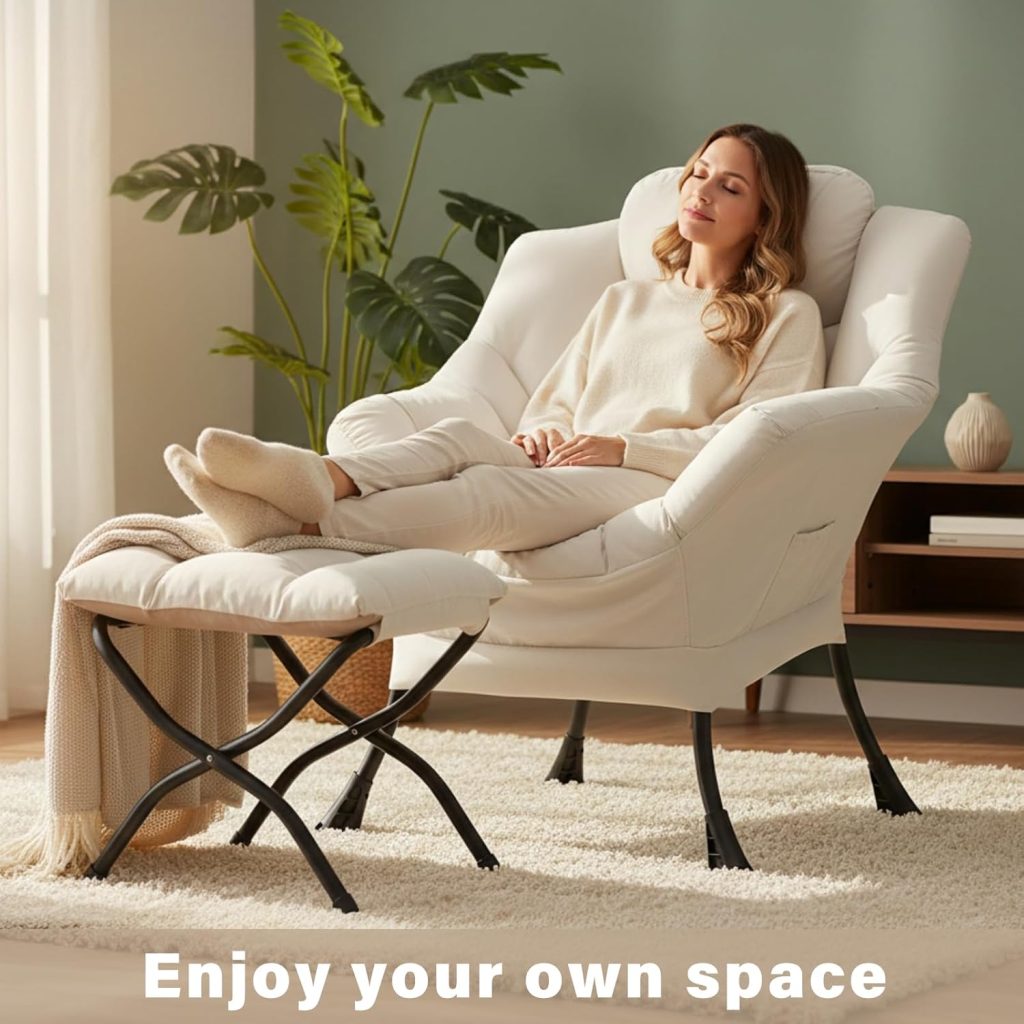 oversized chair and ottoman combo