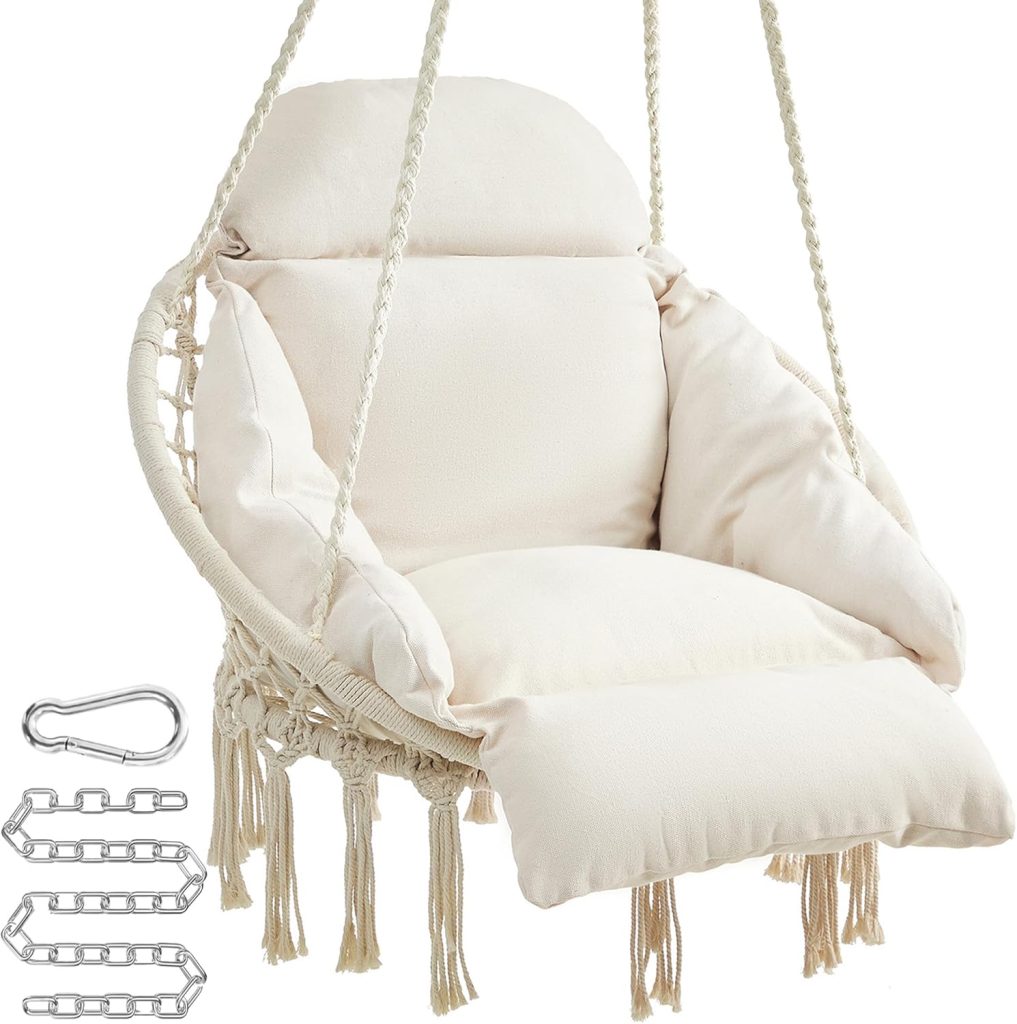 hanging chair for reading nook