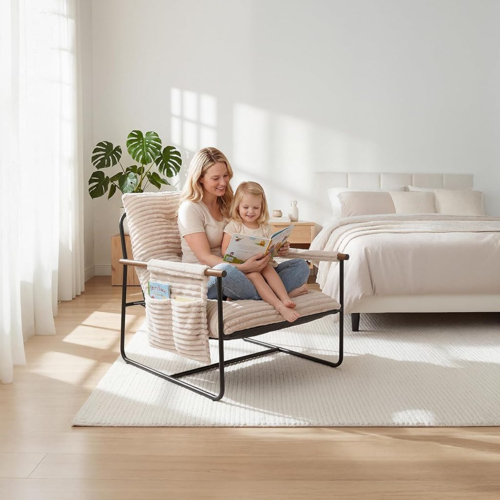 oversized comfort chair to create reading nook