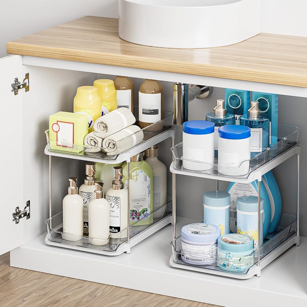 pull out bathroom organizer