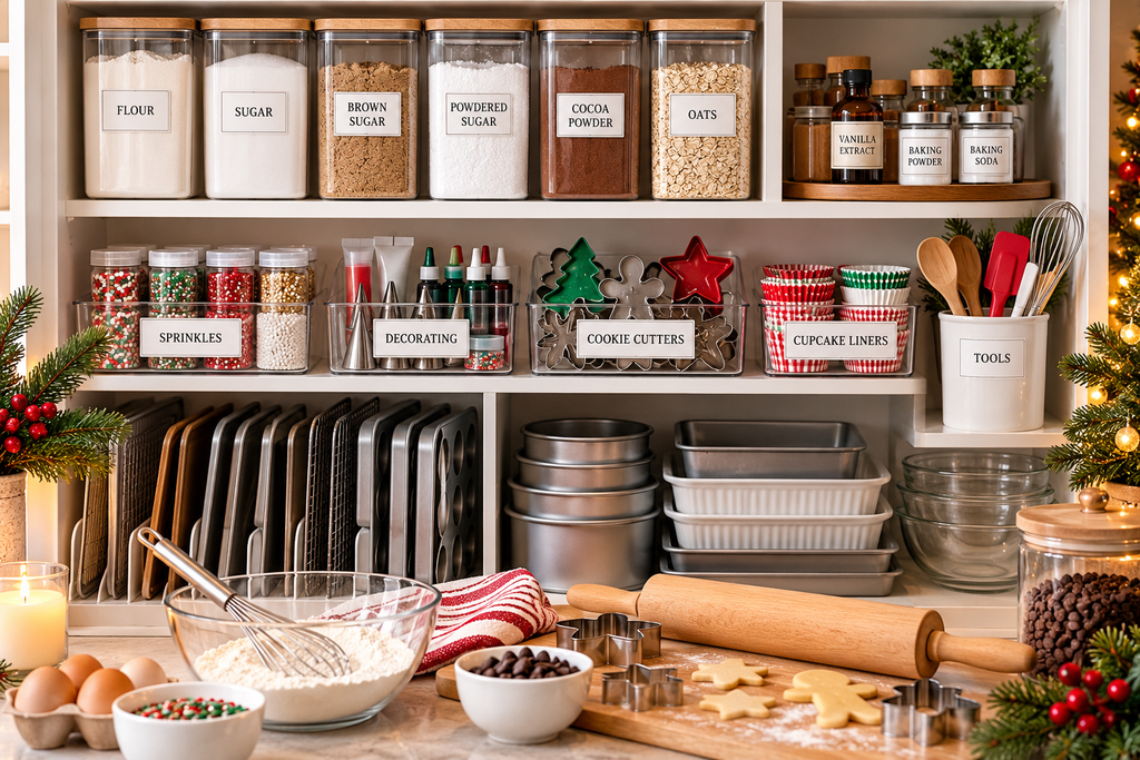 How to Organize Baking Supplies Before Holiday Baking Season baking supplies organization