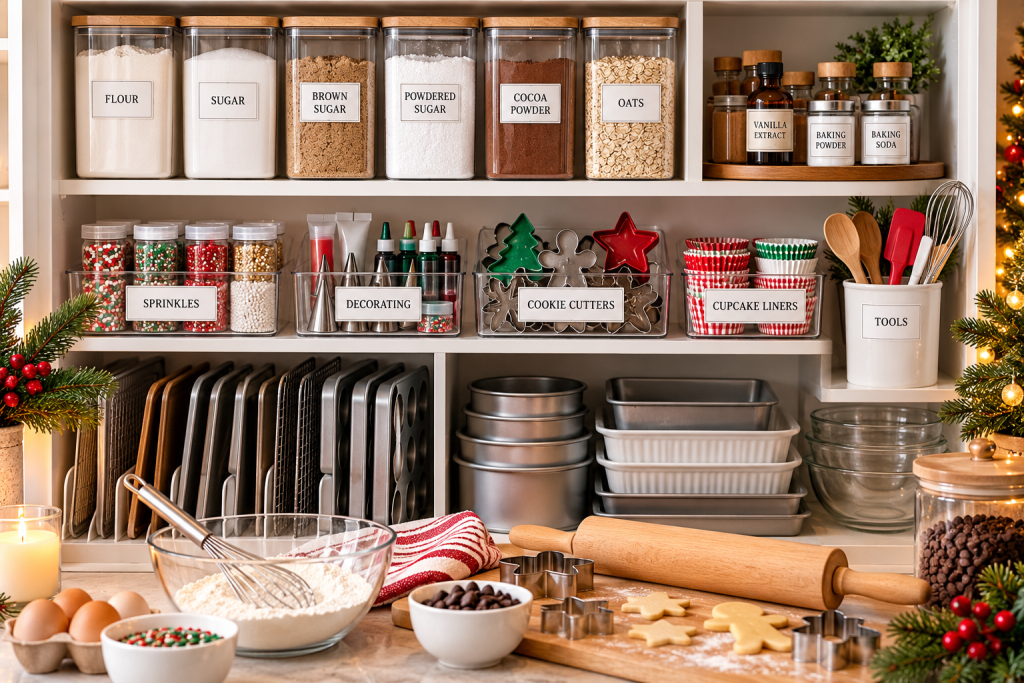 baking supplies organization