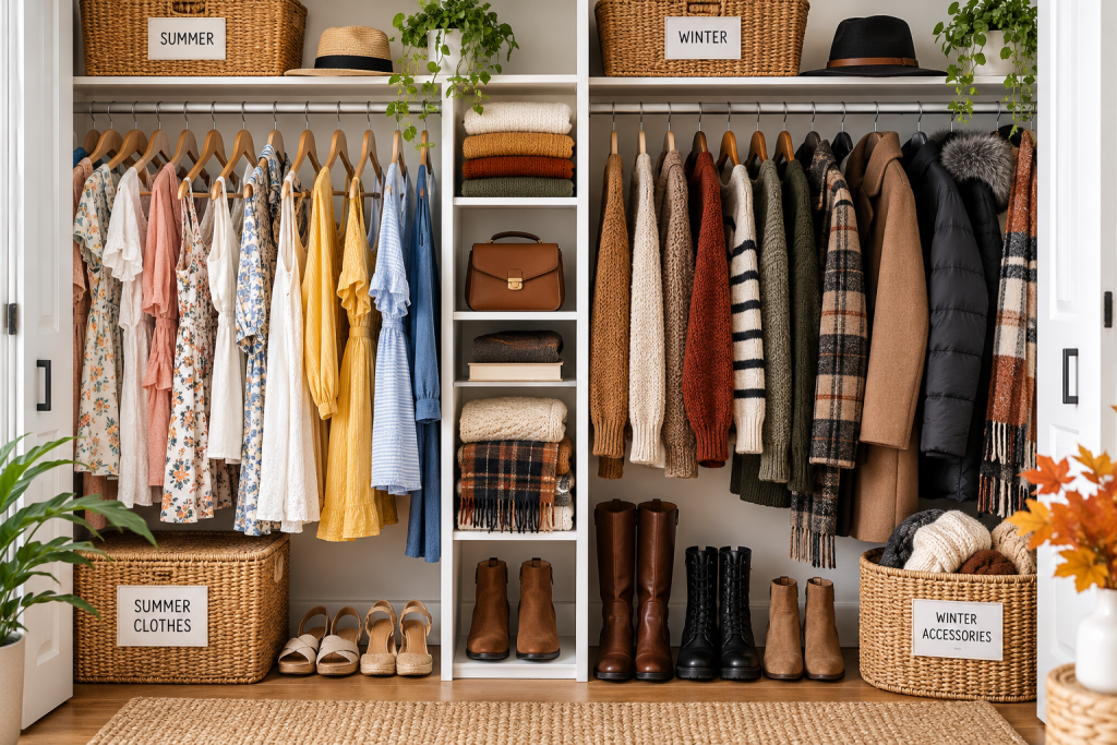 fall closet organization