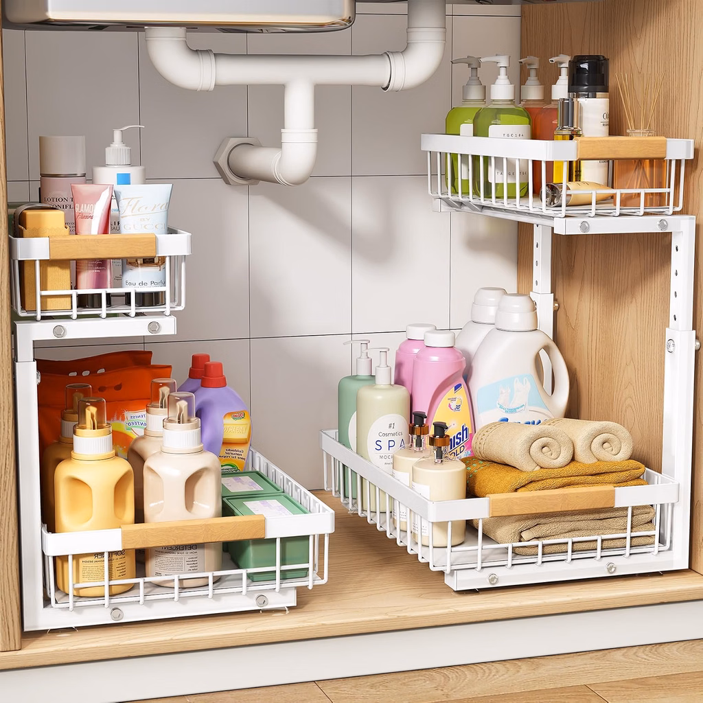 Best Kitchenette Organizers for Tiny Kitchens Under $30 under sink sliding organizer