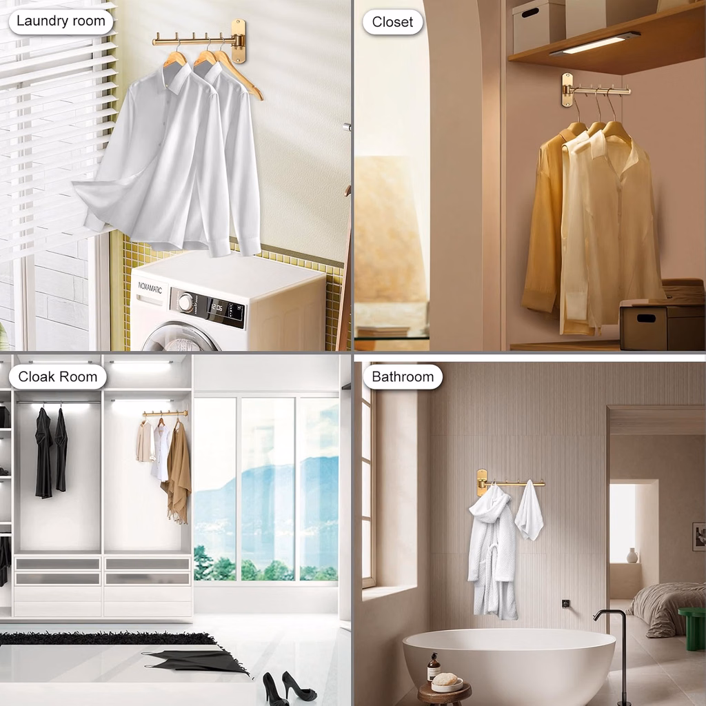 21 Smart Studio Apartment Storage Ideas for People Without a Closet wall mounted rack