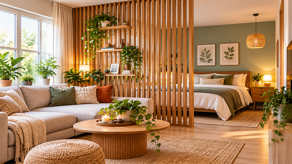 25 Stylish Room Divider Ideas for Small Spaces sunlit scandinavian boho retreat