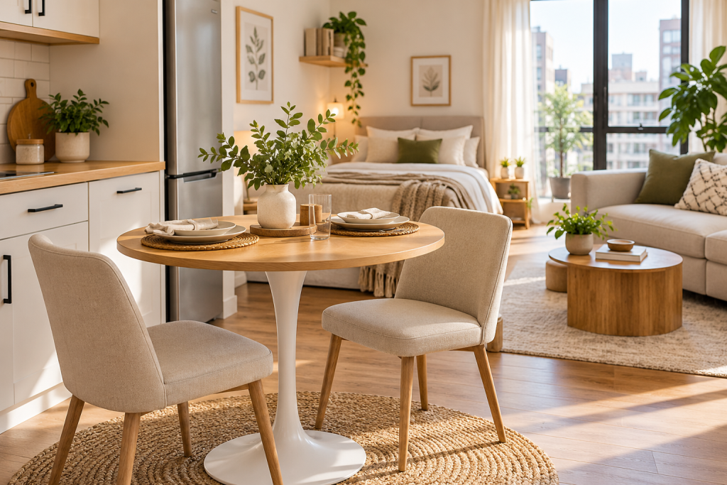sunlit scandinavian studio retreat